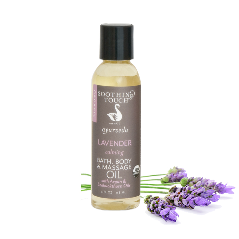 Certified Organic Lavender Bath Body And Massage Oil 4 Oz