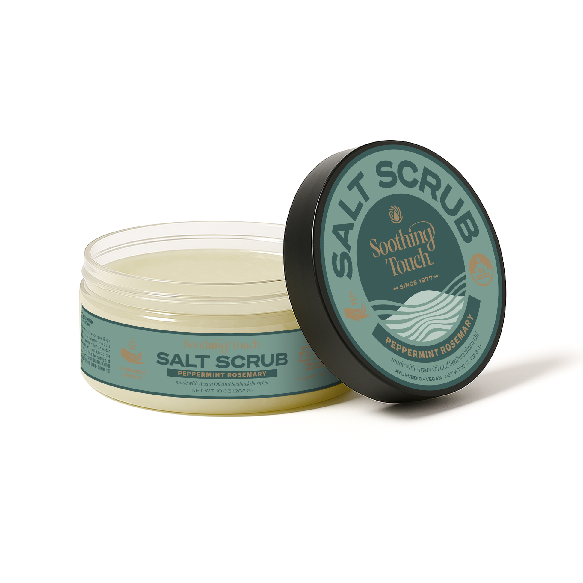 Peppermint Rosemary Salt Scrub