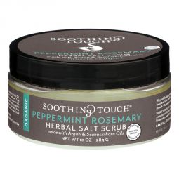 Peppermint Rosemary Herbal Salt Scrub (Made with Organic Ingredients)