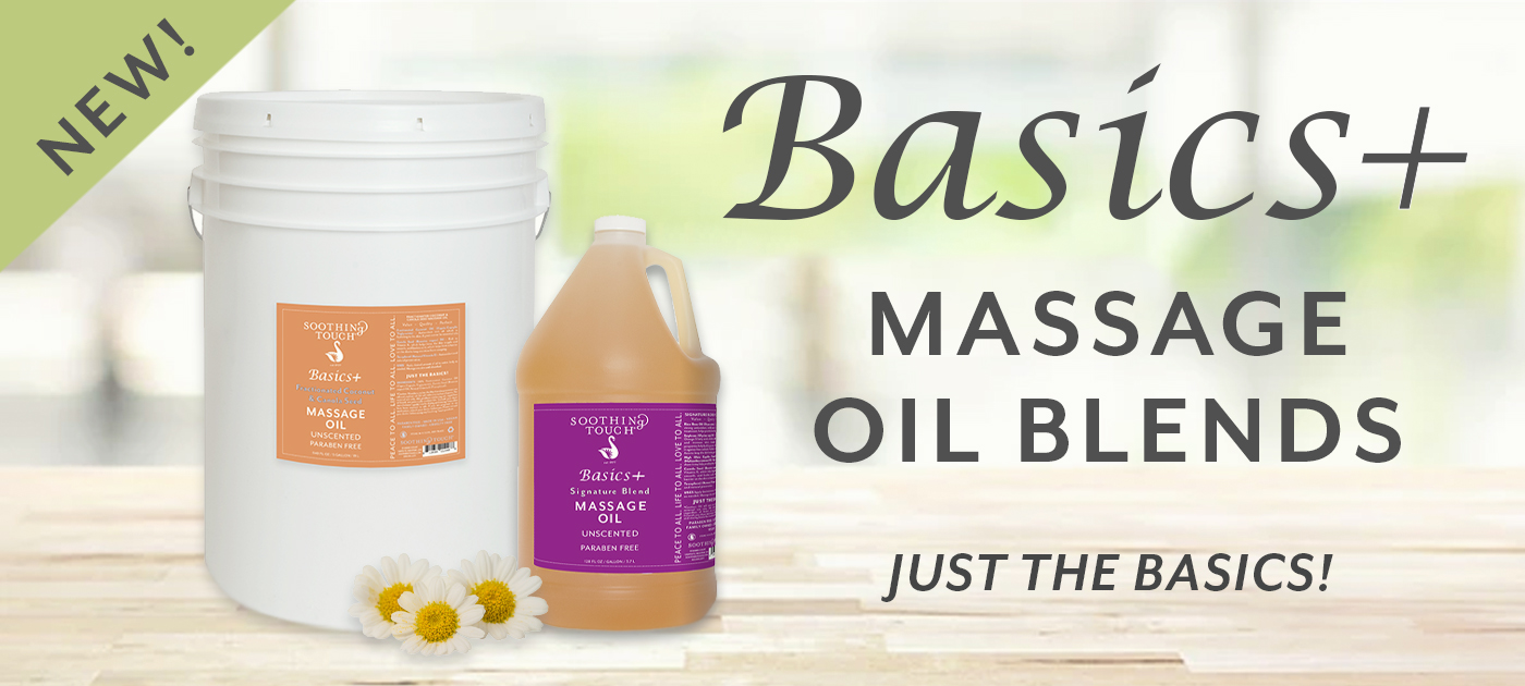 Introducing Basics+ Massage Oil Blends