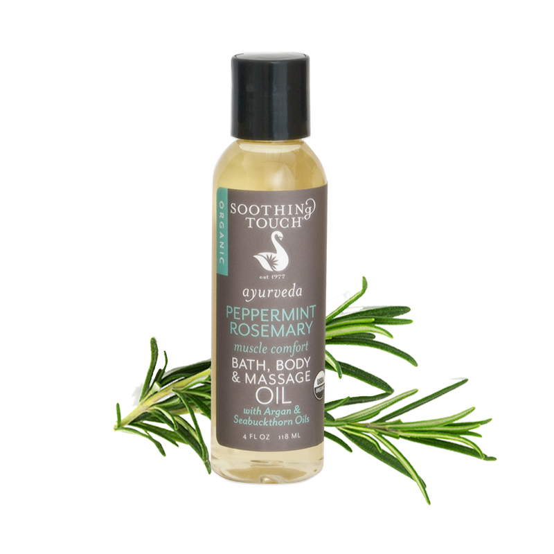 Certified Organic Peppermint Rosemary (Muscle Comfort) Bath, Body